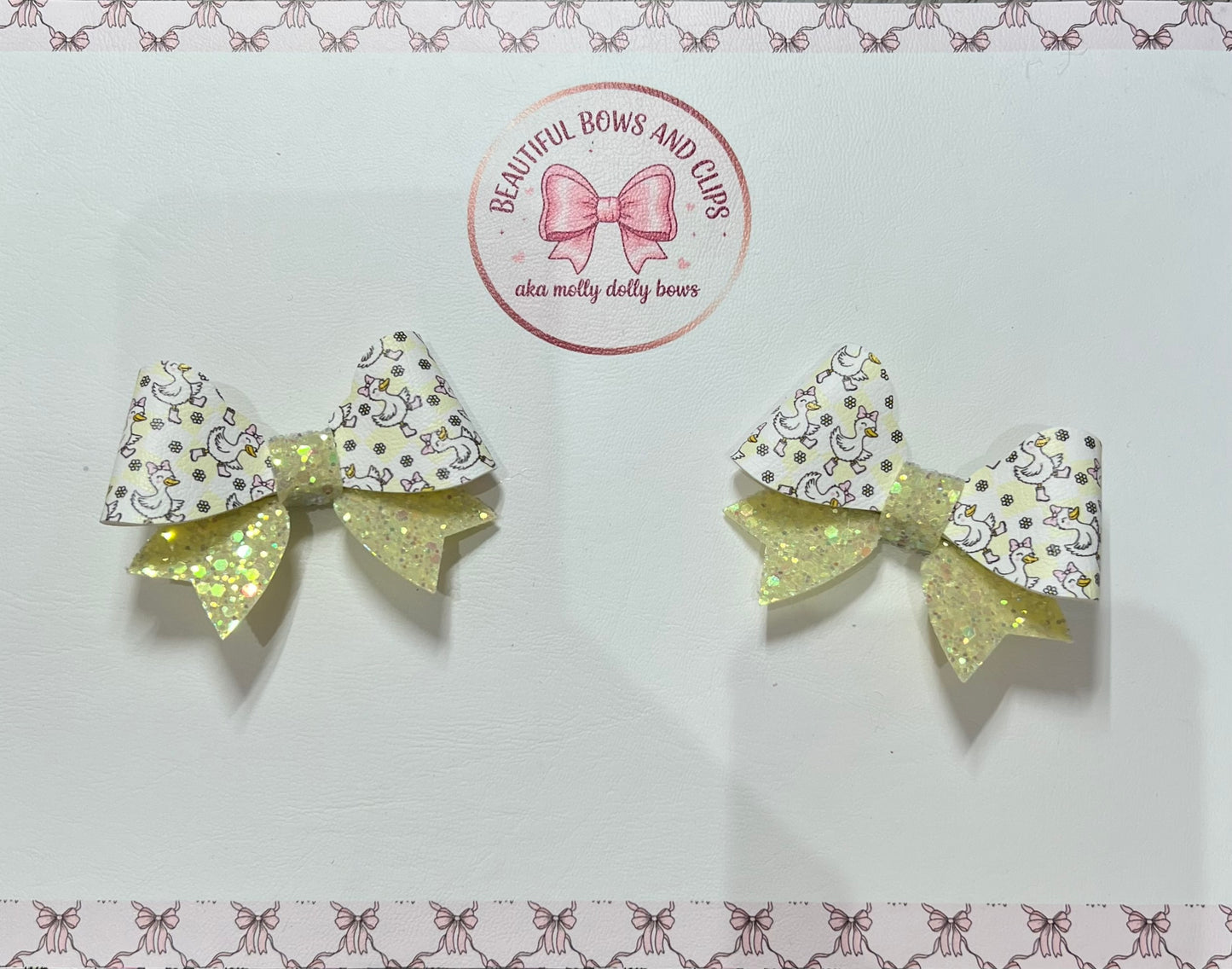 Little goose hair bow set