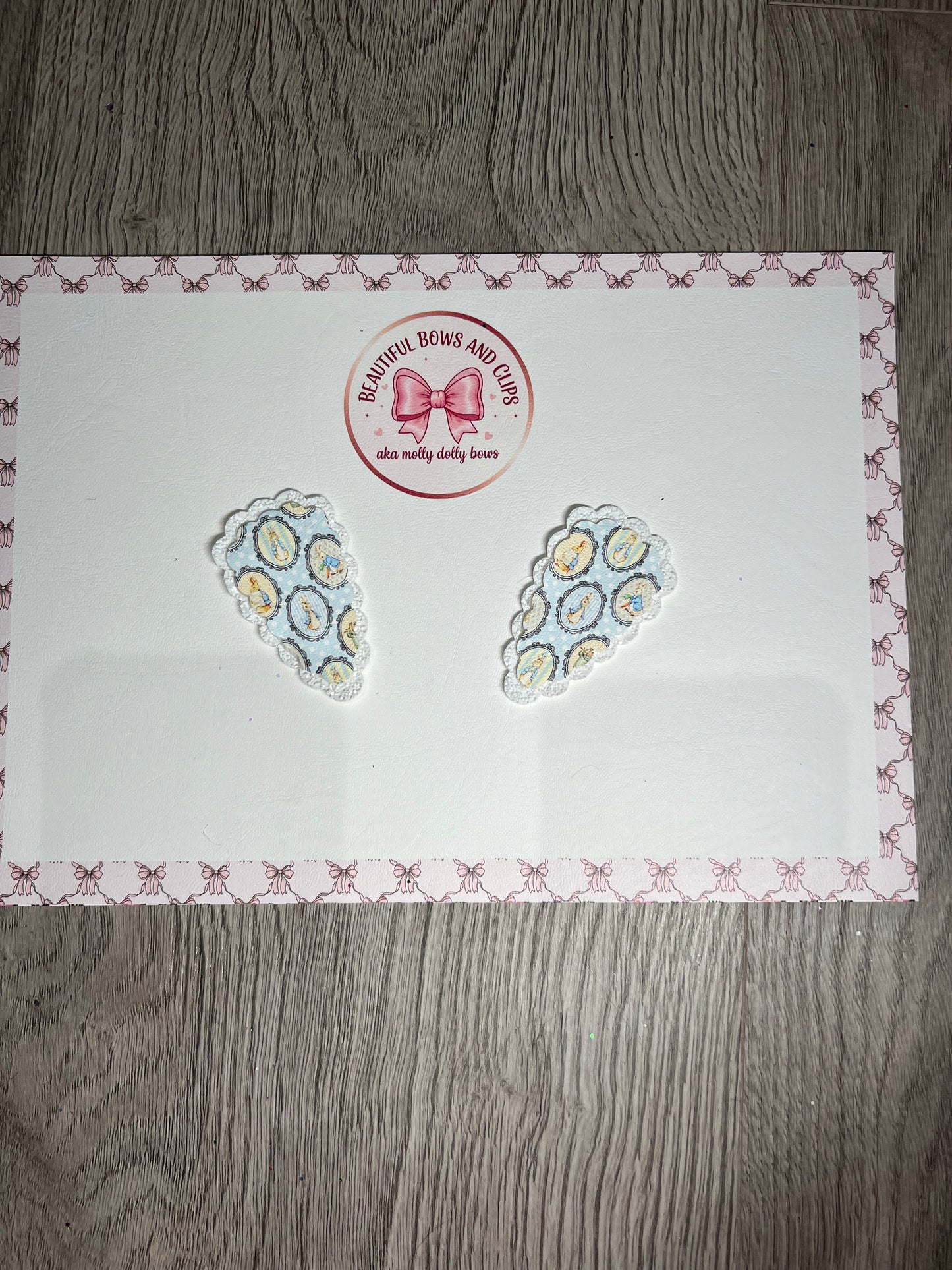 Peter rabbit hair clip set