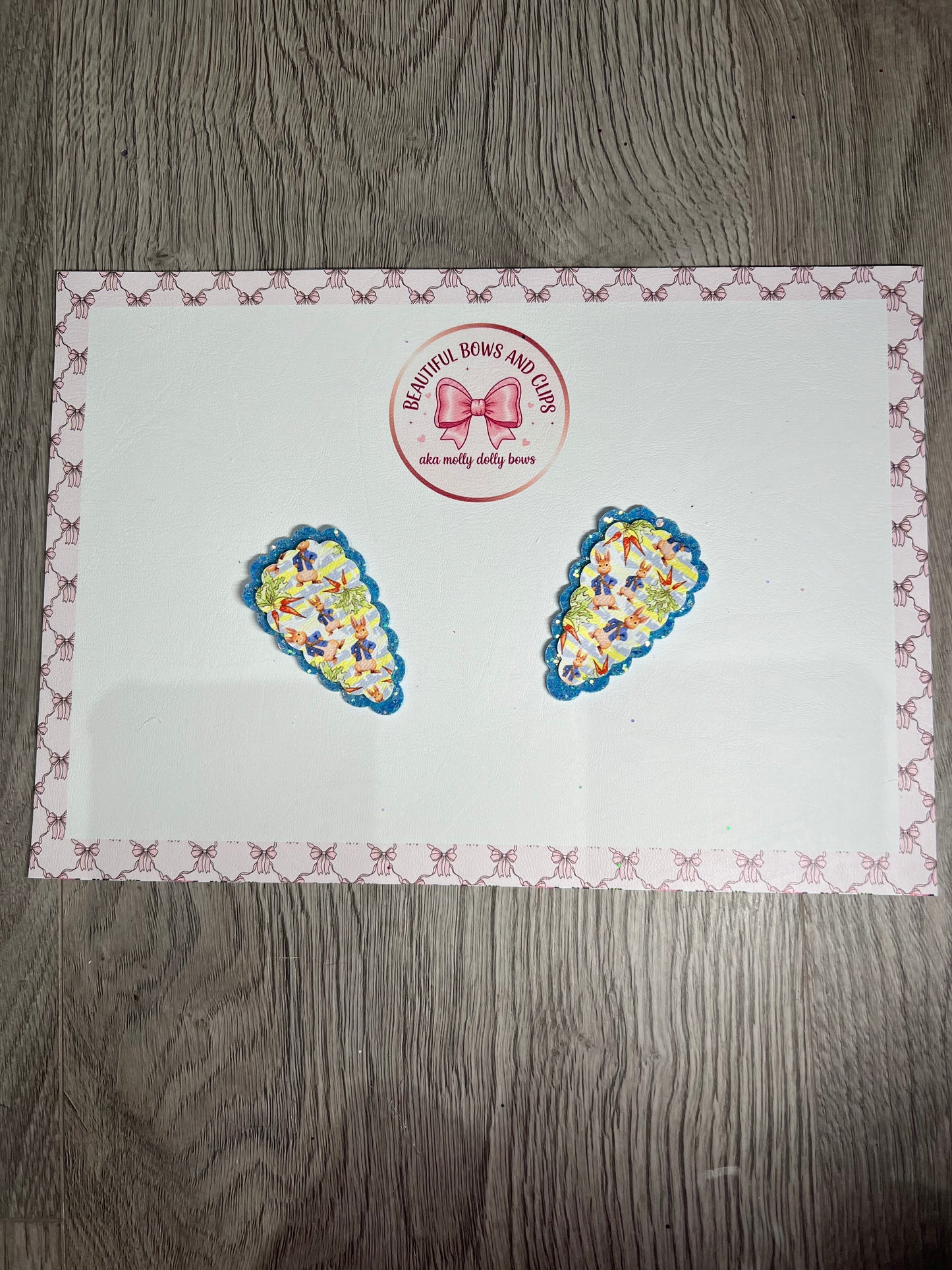 Peter rabbit hair clip set