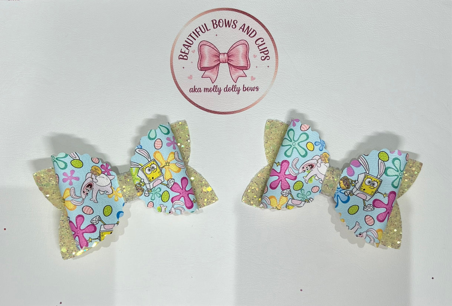SpongeBob Easter bow set