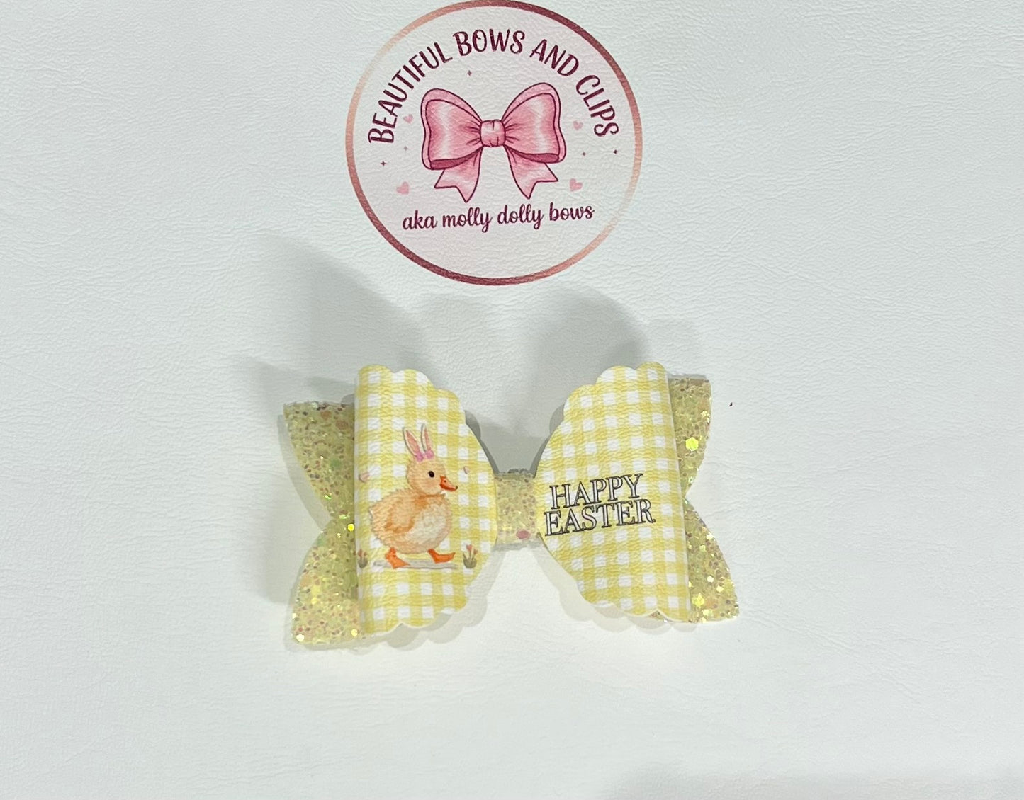 Happy Easter duck hair bow