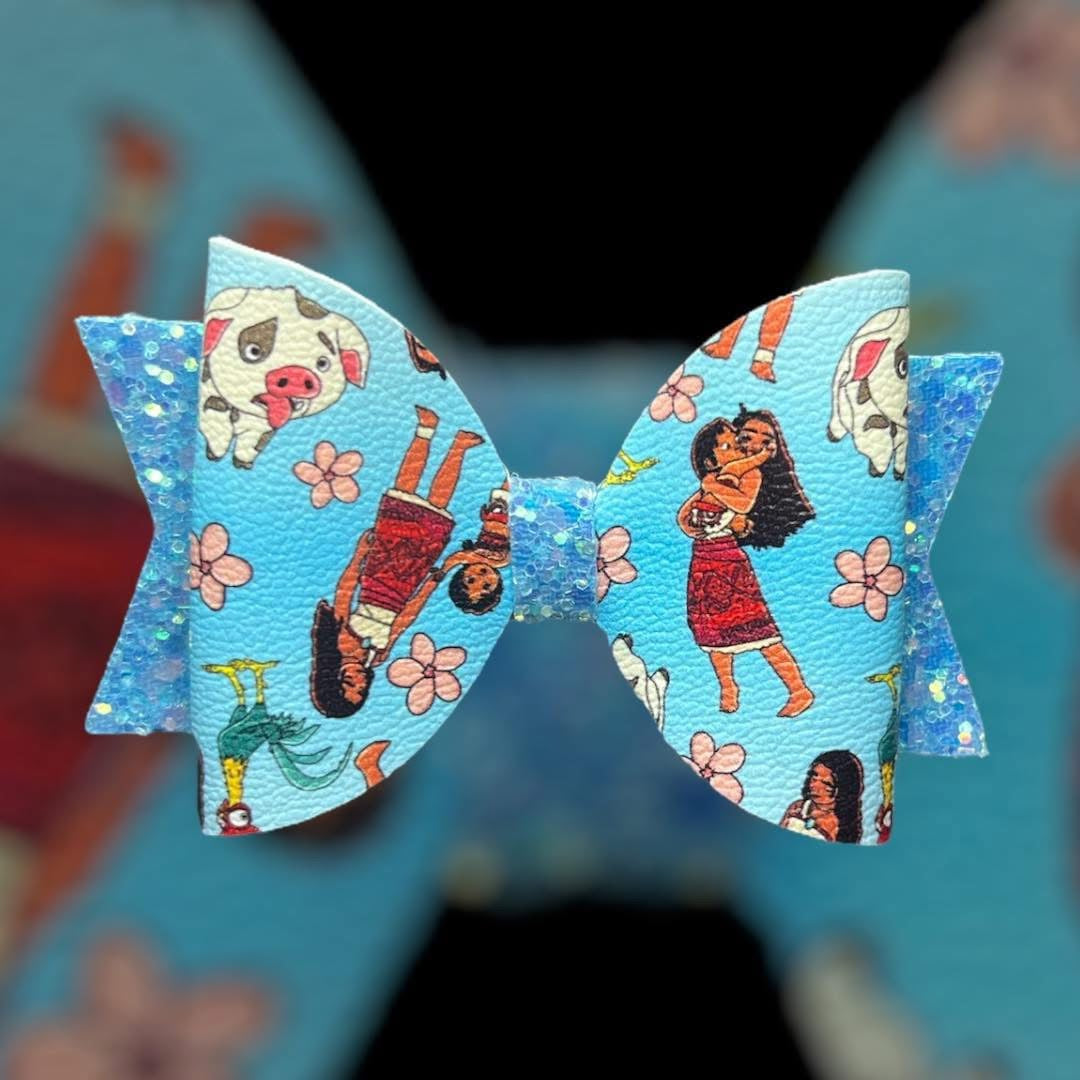 Island princess hair bow