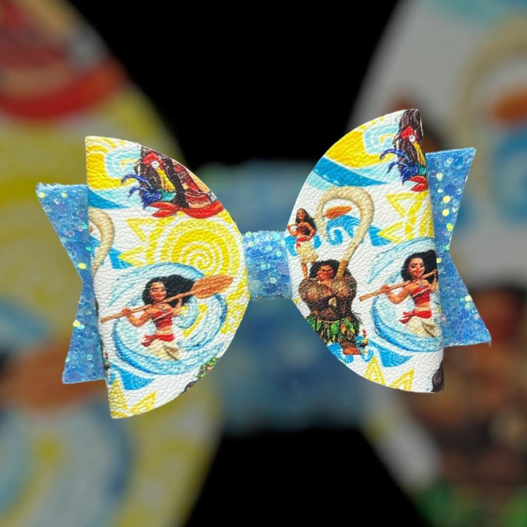 Island princess hair bow