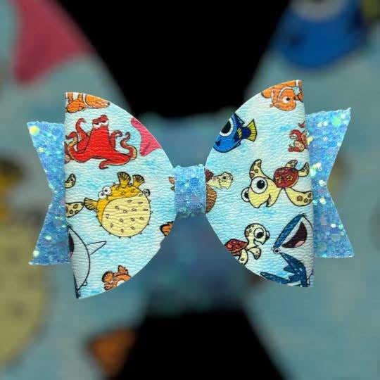 Fish hair bow