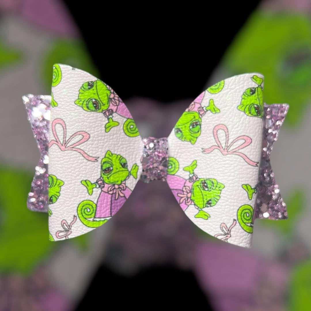 Princess animal friends hair bow