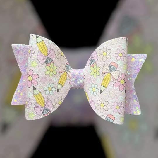 Bow pencils hair bow