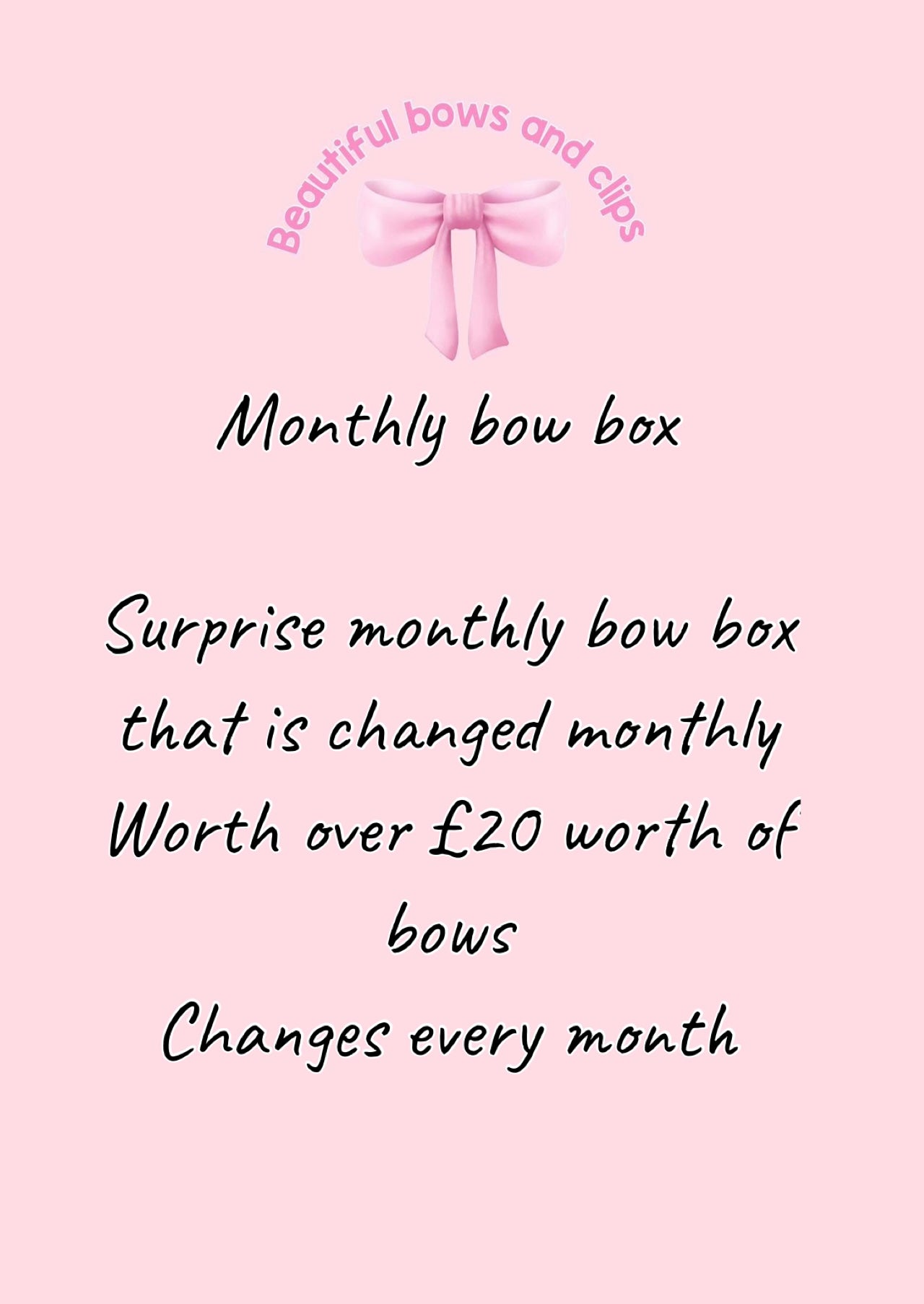 Monthly bow box