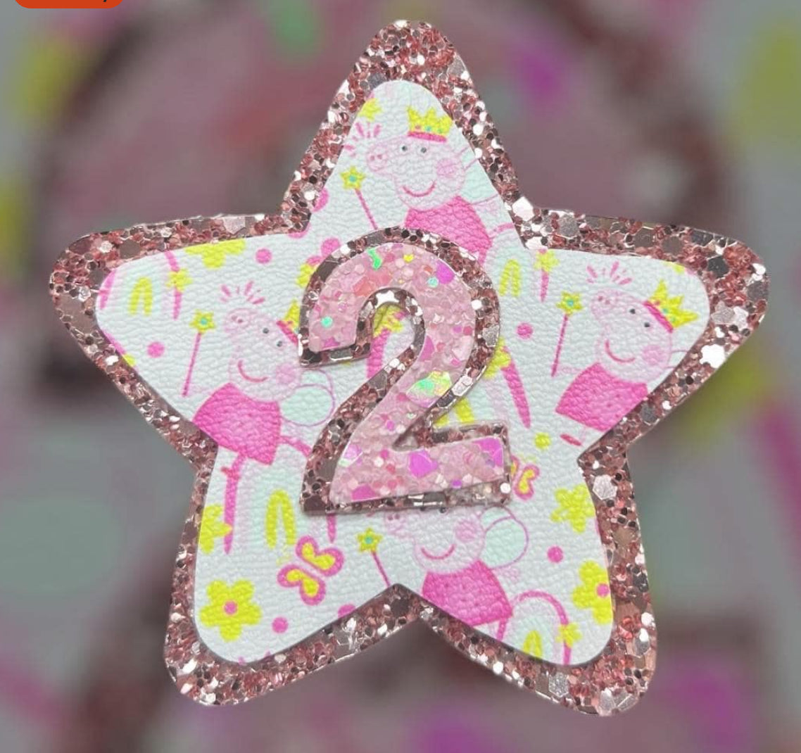 Peppa pig birthday badge