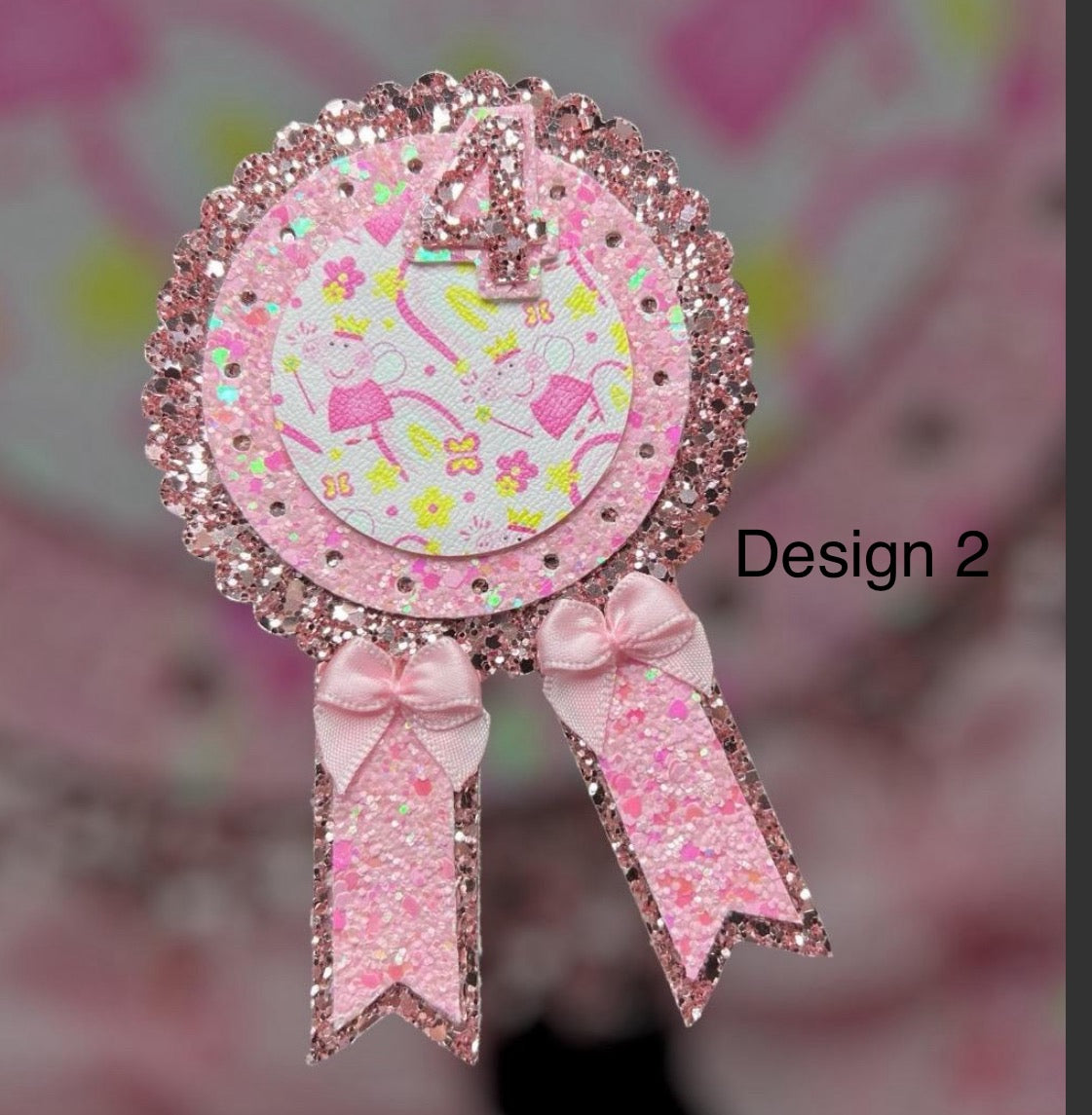 Peppa pig birthday badge