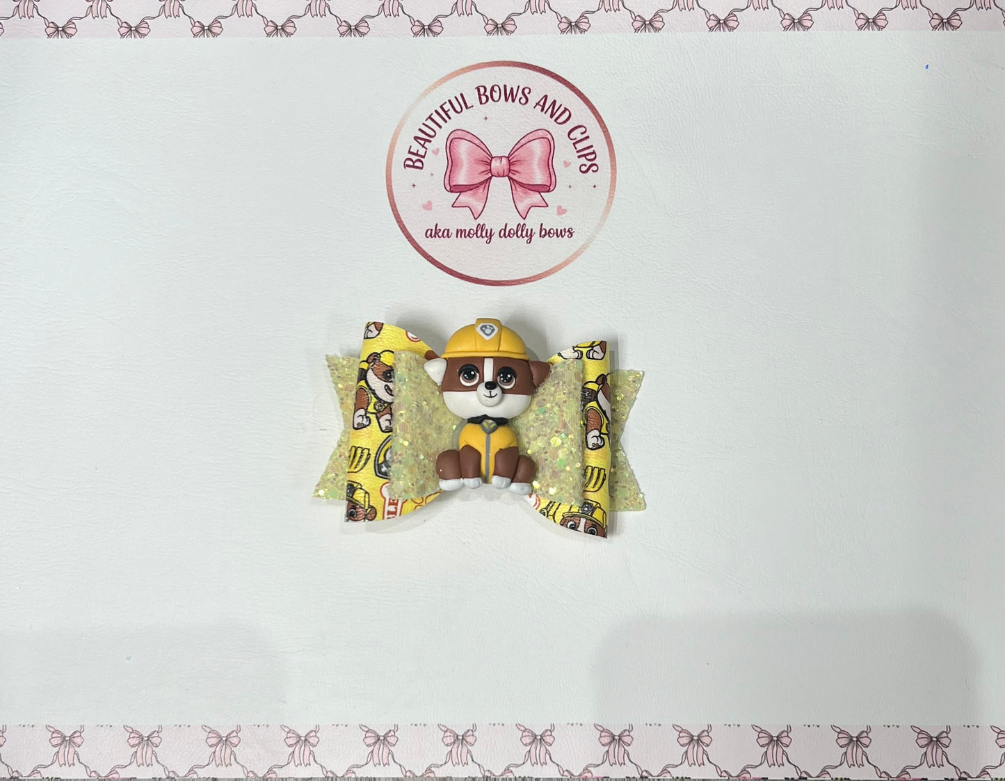 Rubble hair bow