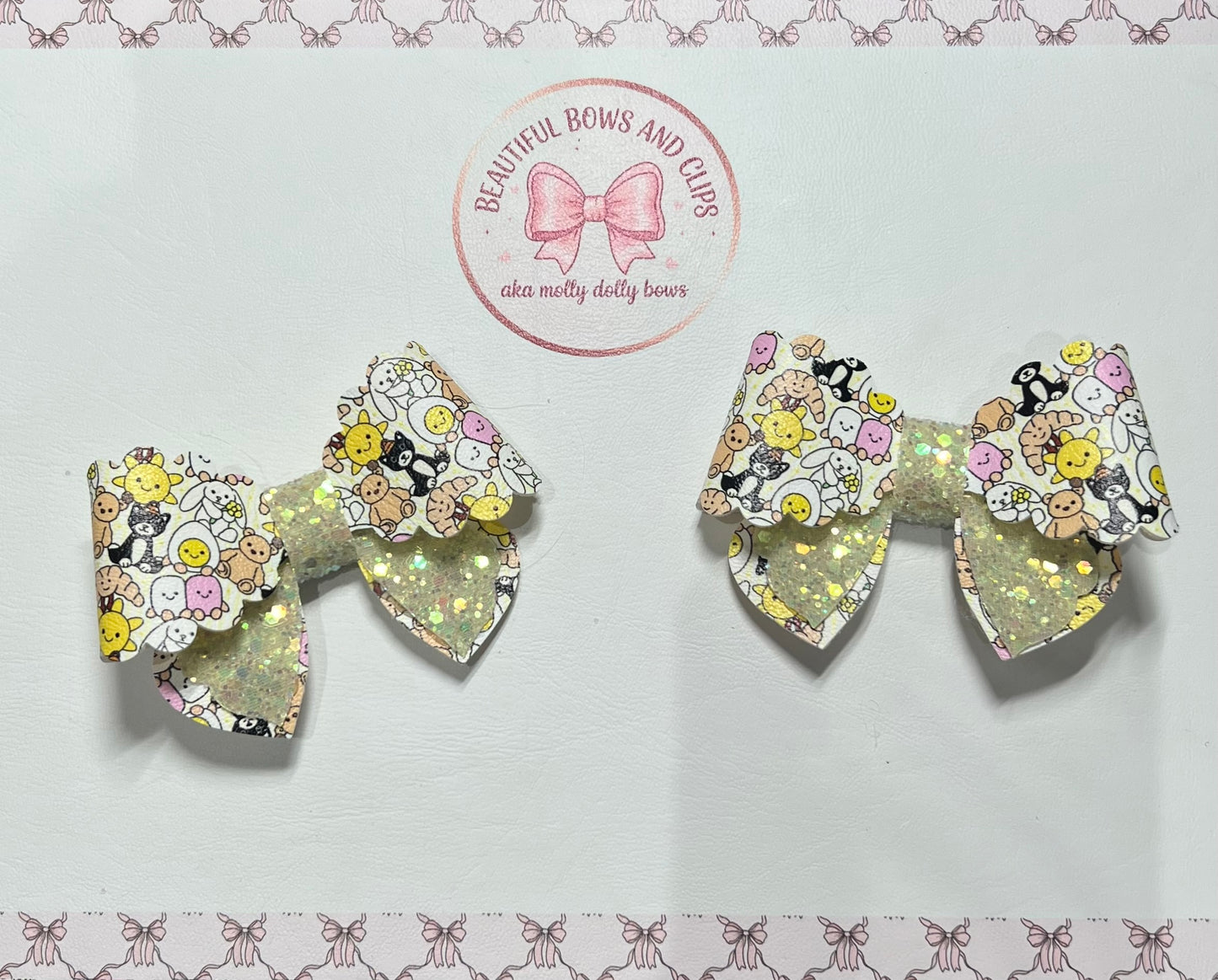 Jellycat mix hair bow set