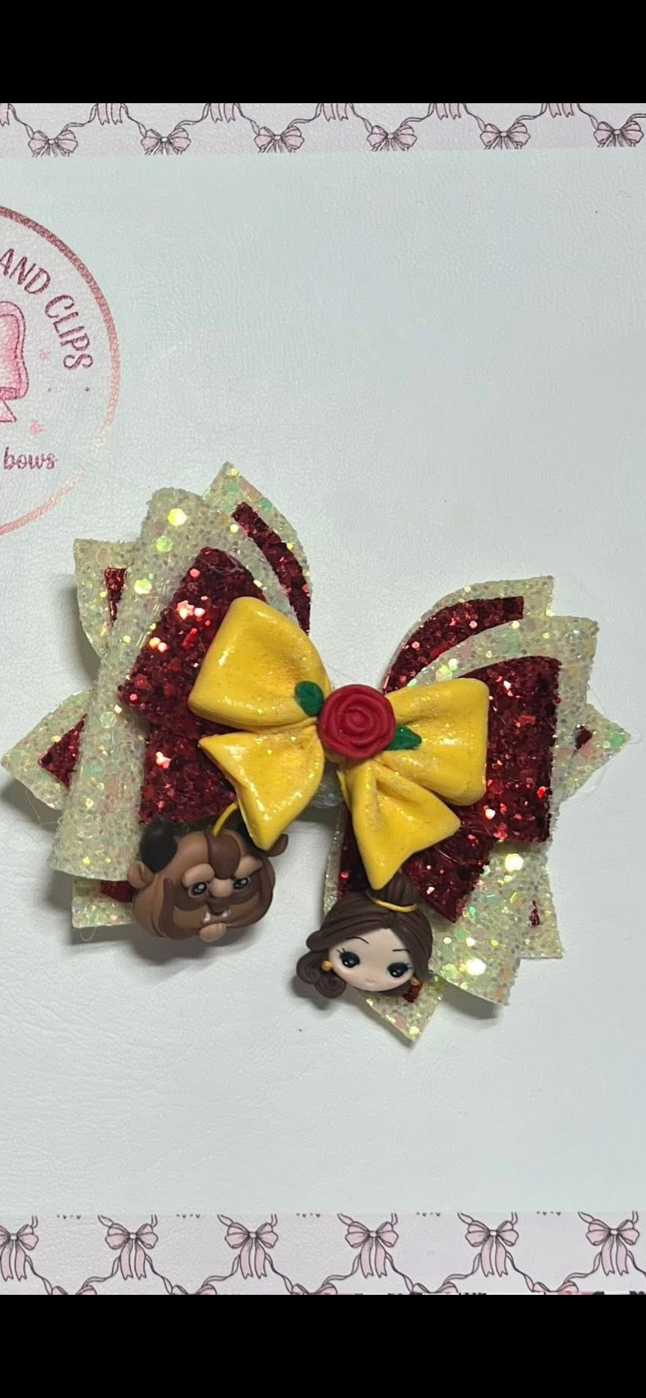 Belle hair bow