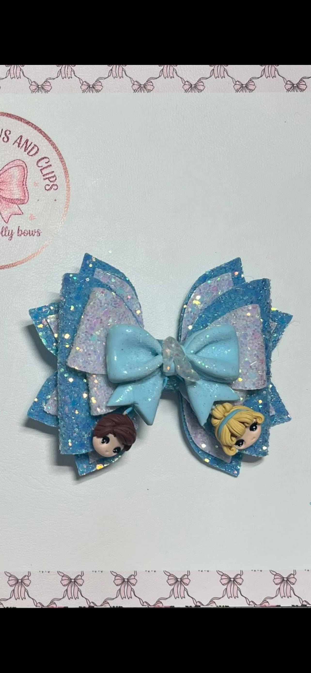 Cinderella hair bow