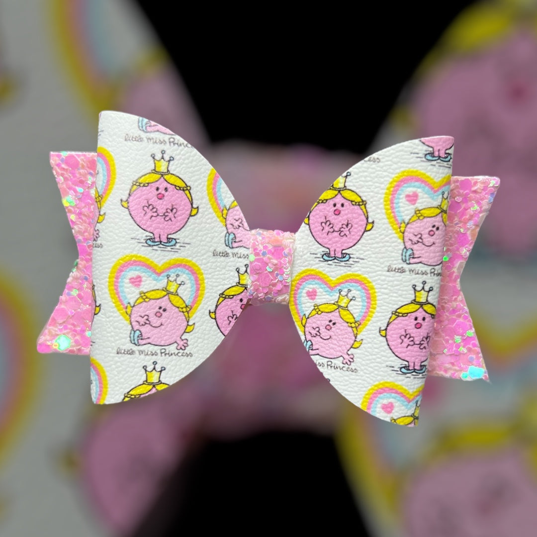 Little miss princess hair bow