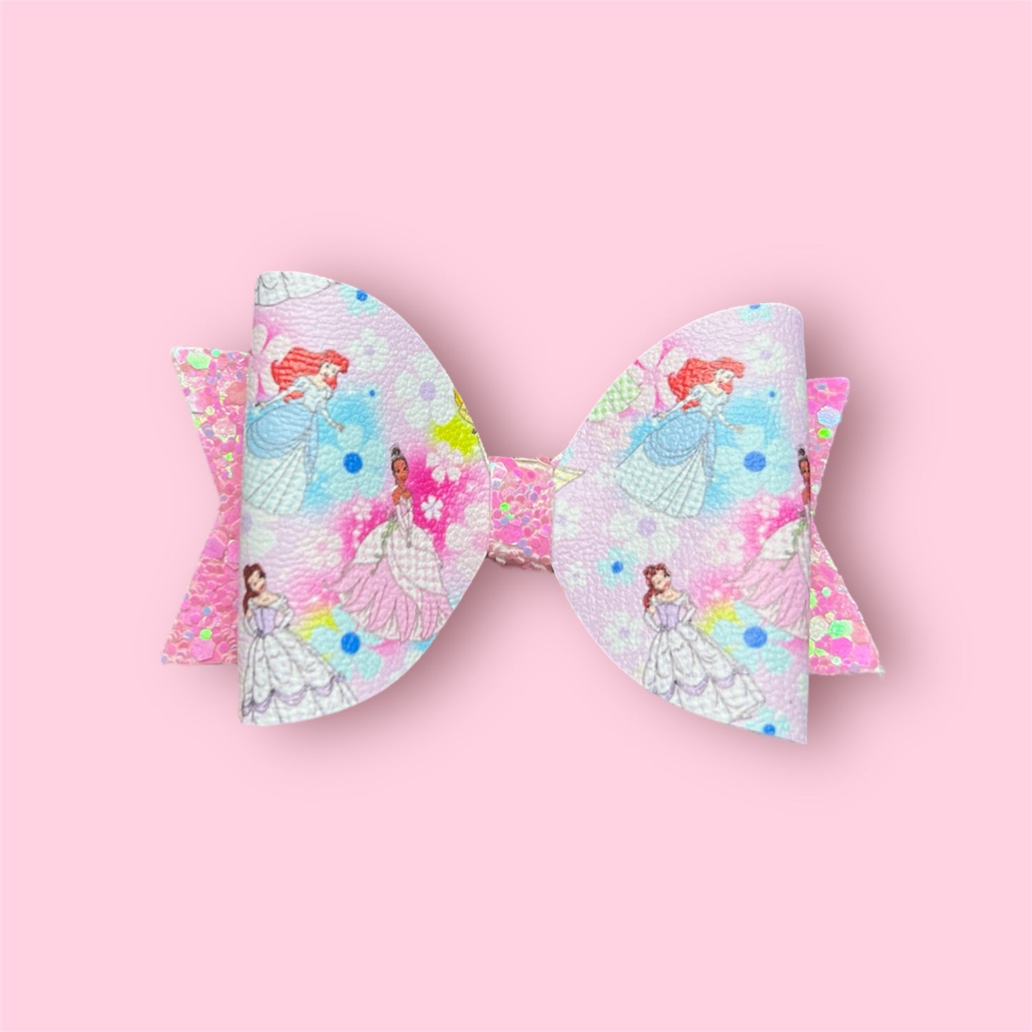 Princess school dress hair bow