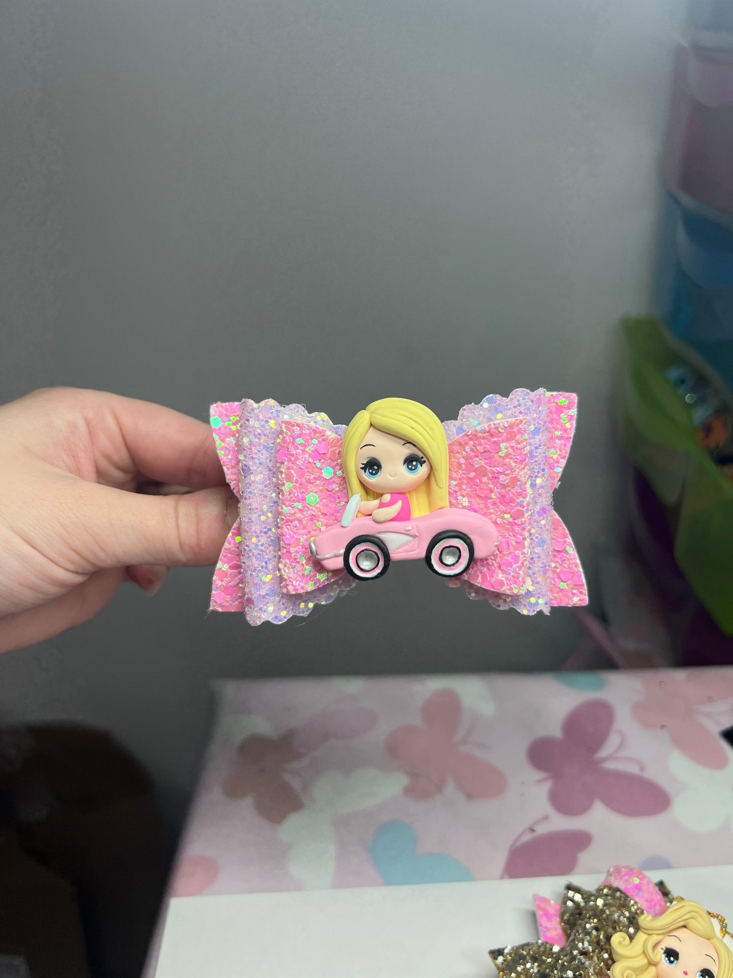 Babe car hair bow
