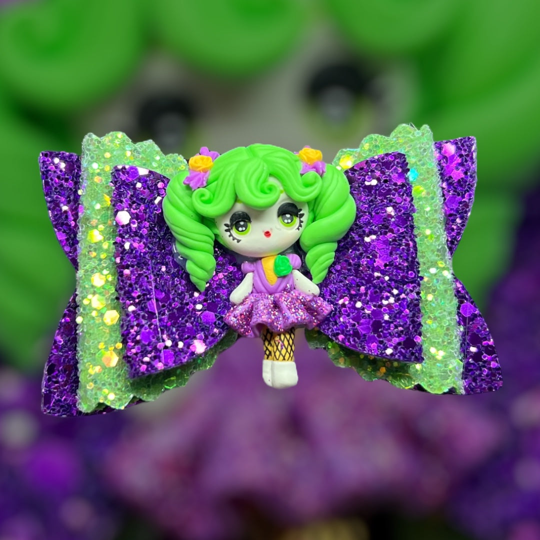 Joker girl hair bow