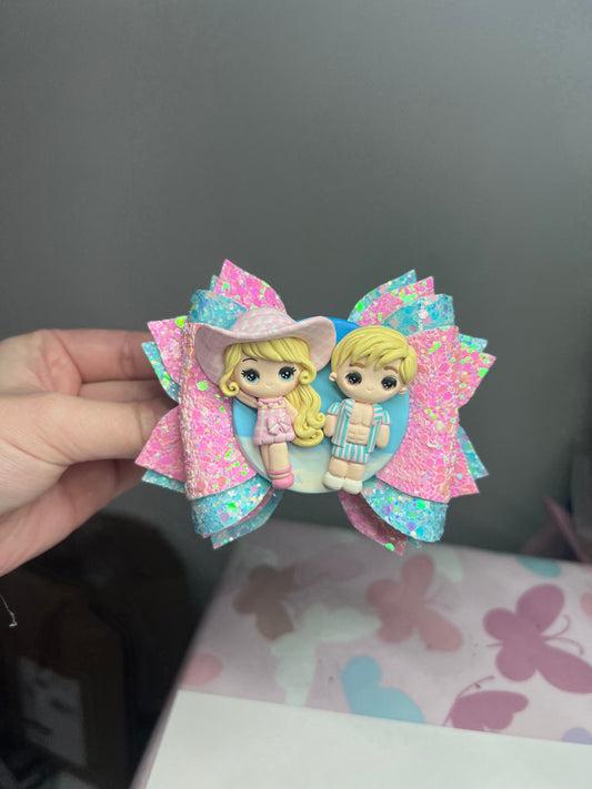 Babe and Ken beach hair bow