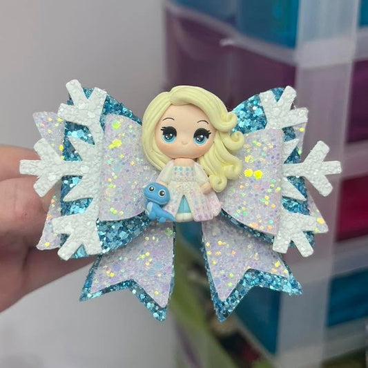 Elsa hair bow