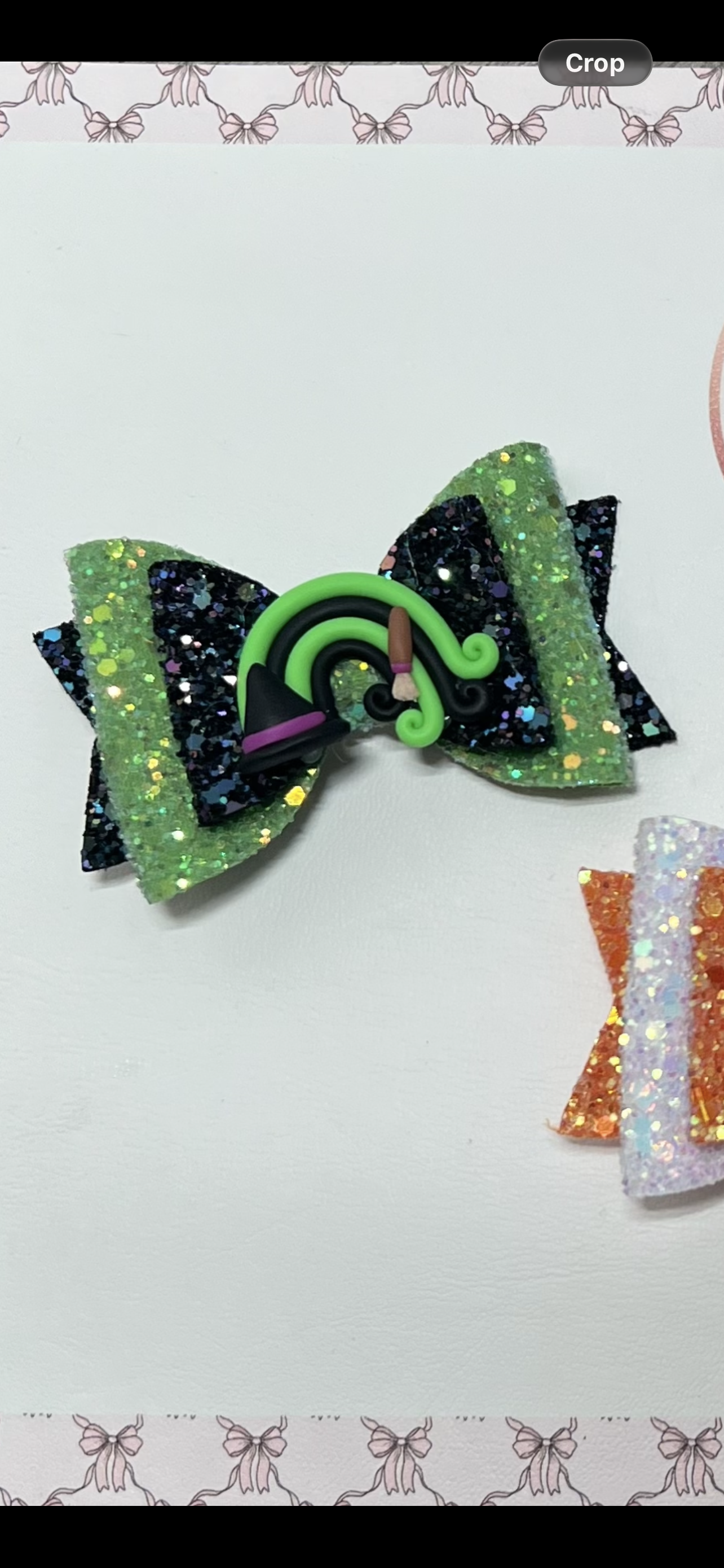 Halloween rainbow ghost , rainbow witch hat and ghost hair bows
