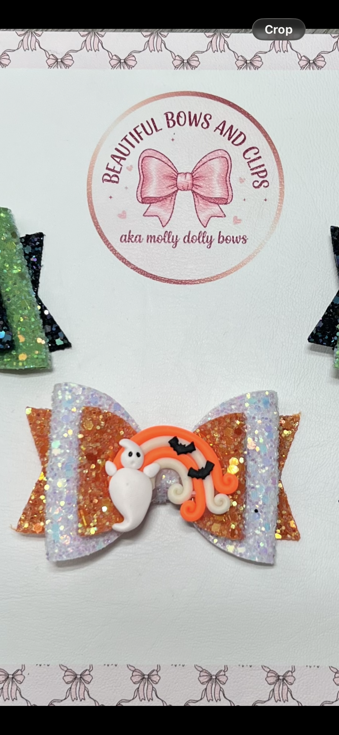 Halloween rainbow ghost , rainbow witch hat and ghost hair bows