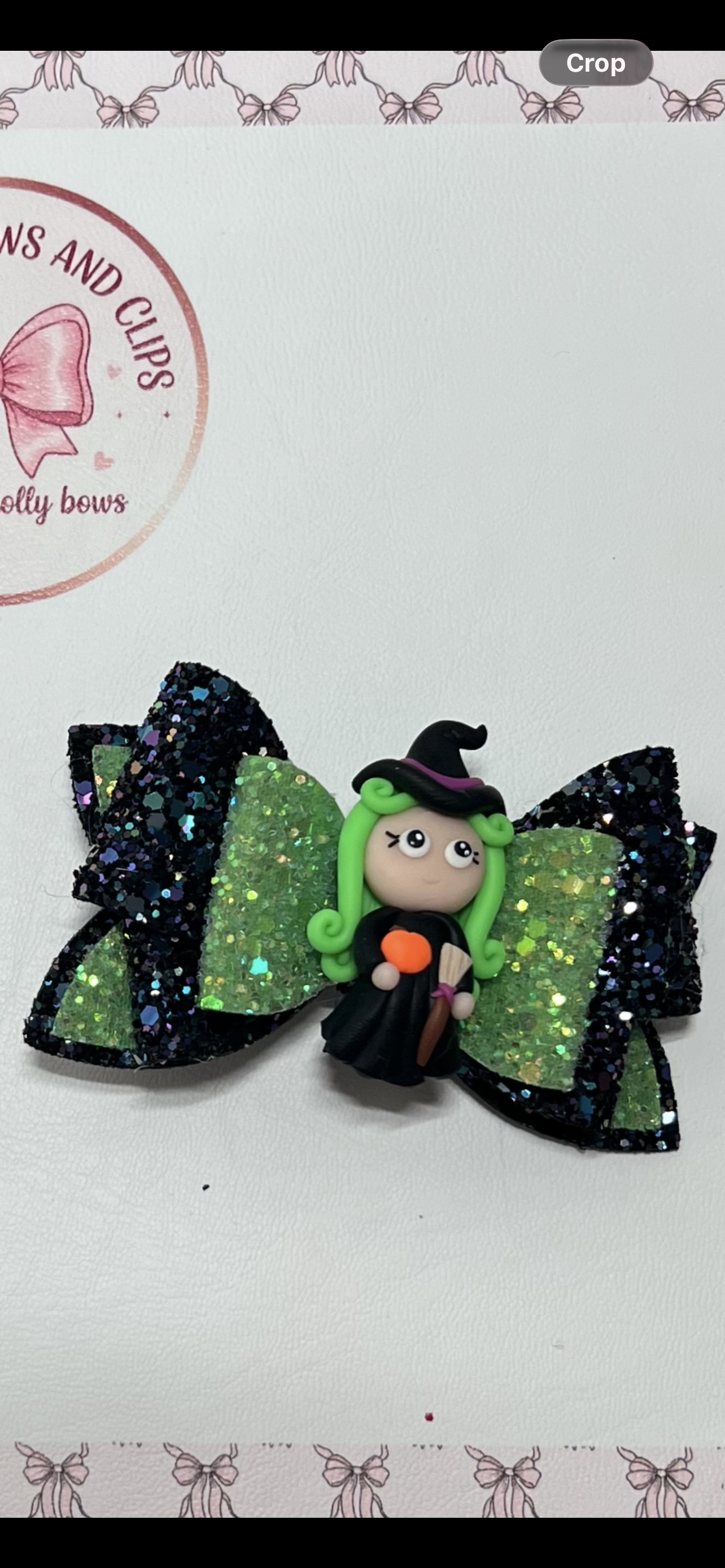 Halloween witch and cat hair bows