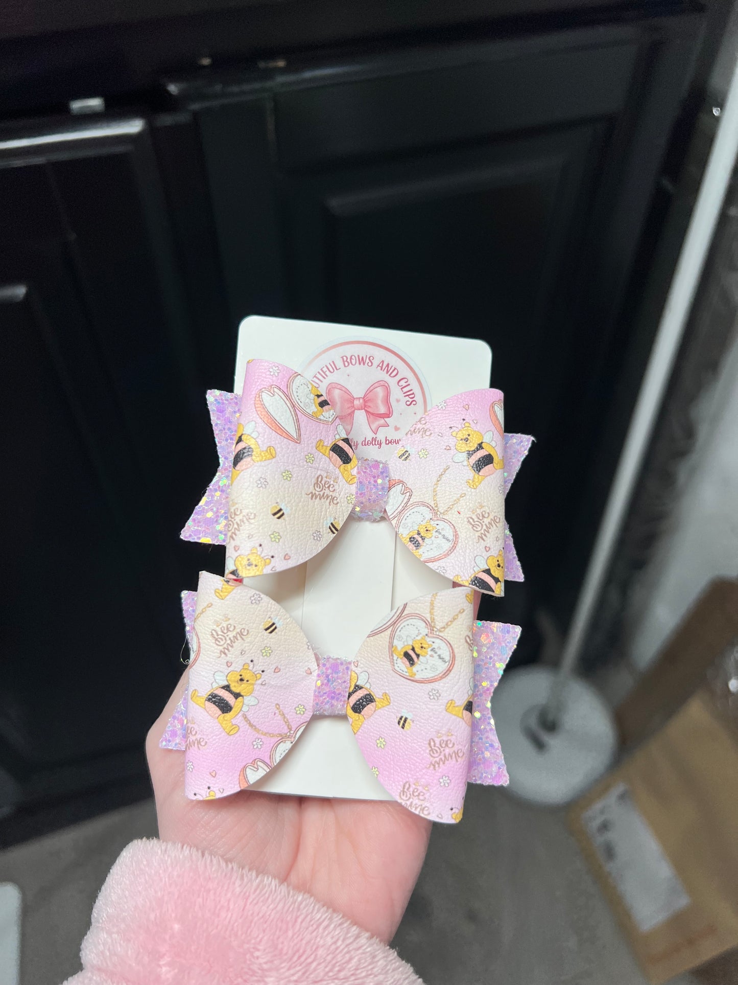 Pooh bear valentines set