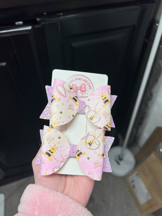 Pooh bear valentines set