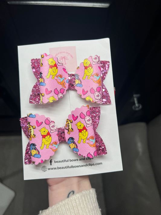 Pooh bear valentines set