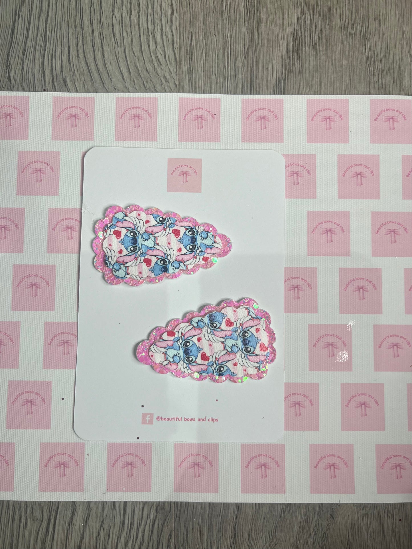 Blue monster valentines clip set