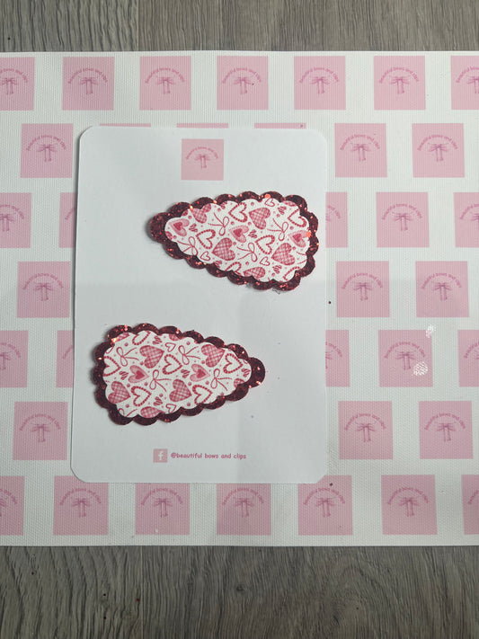 Hearts clip set