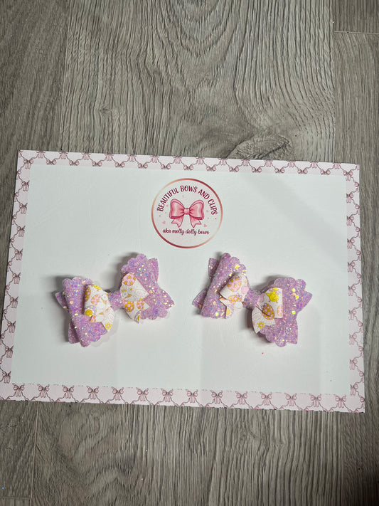Groovy Easter hair bow set