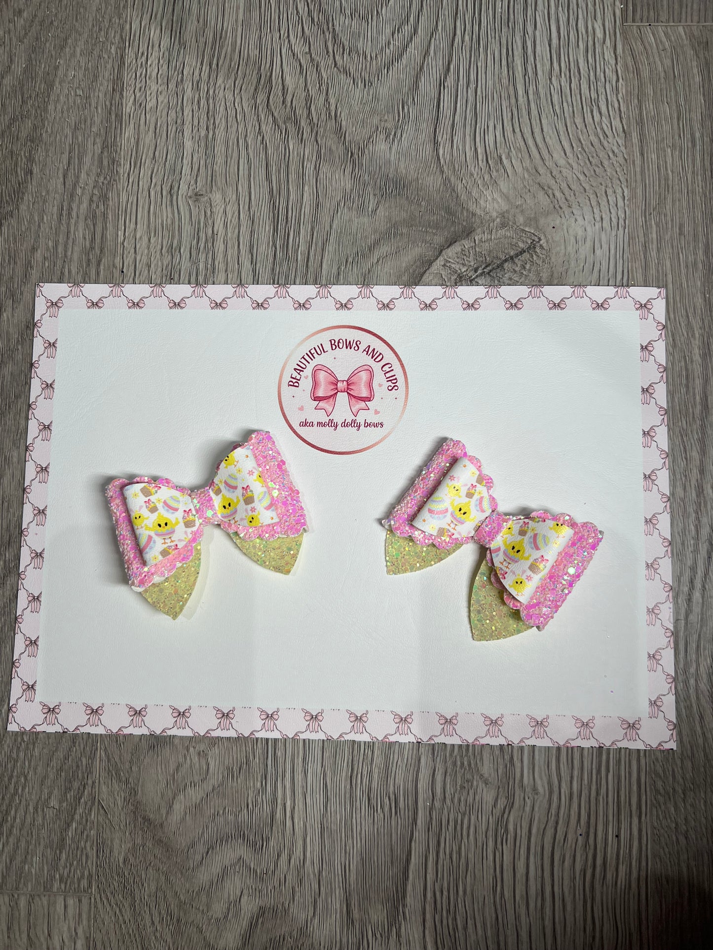 Chicks hair bow set