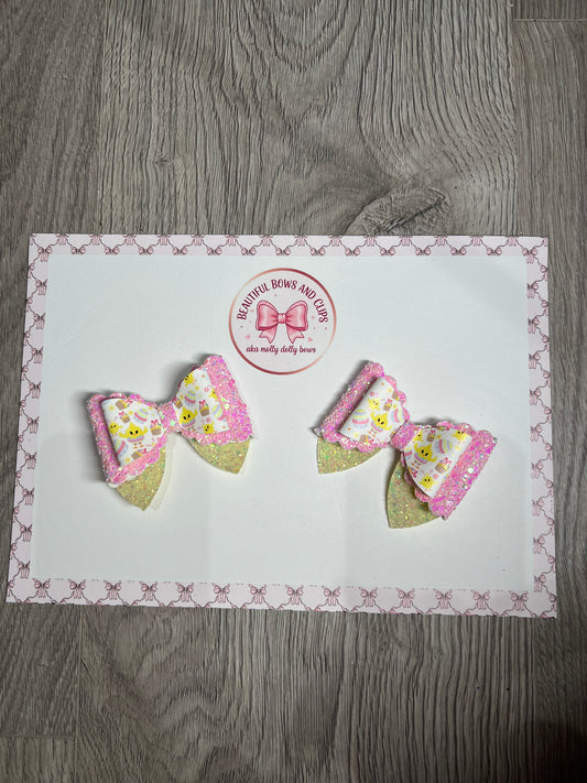 Chicks hair bow set
