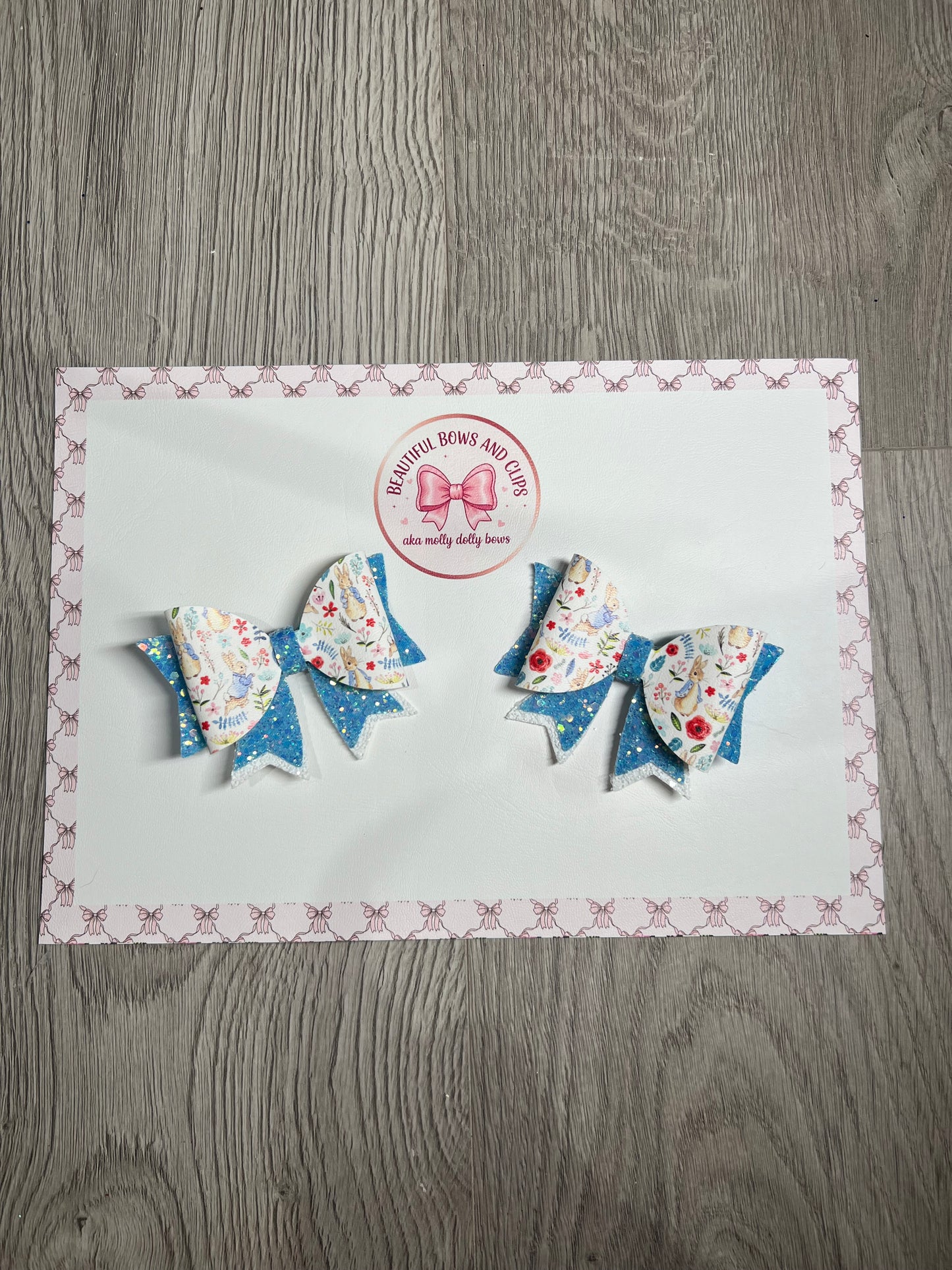 Peter rabbit hair bow set