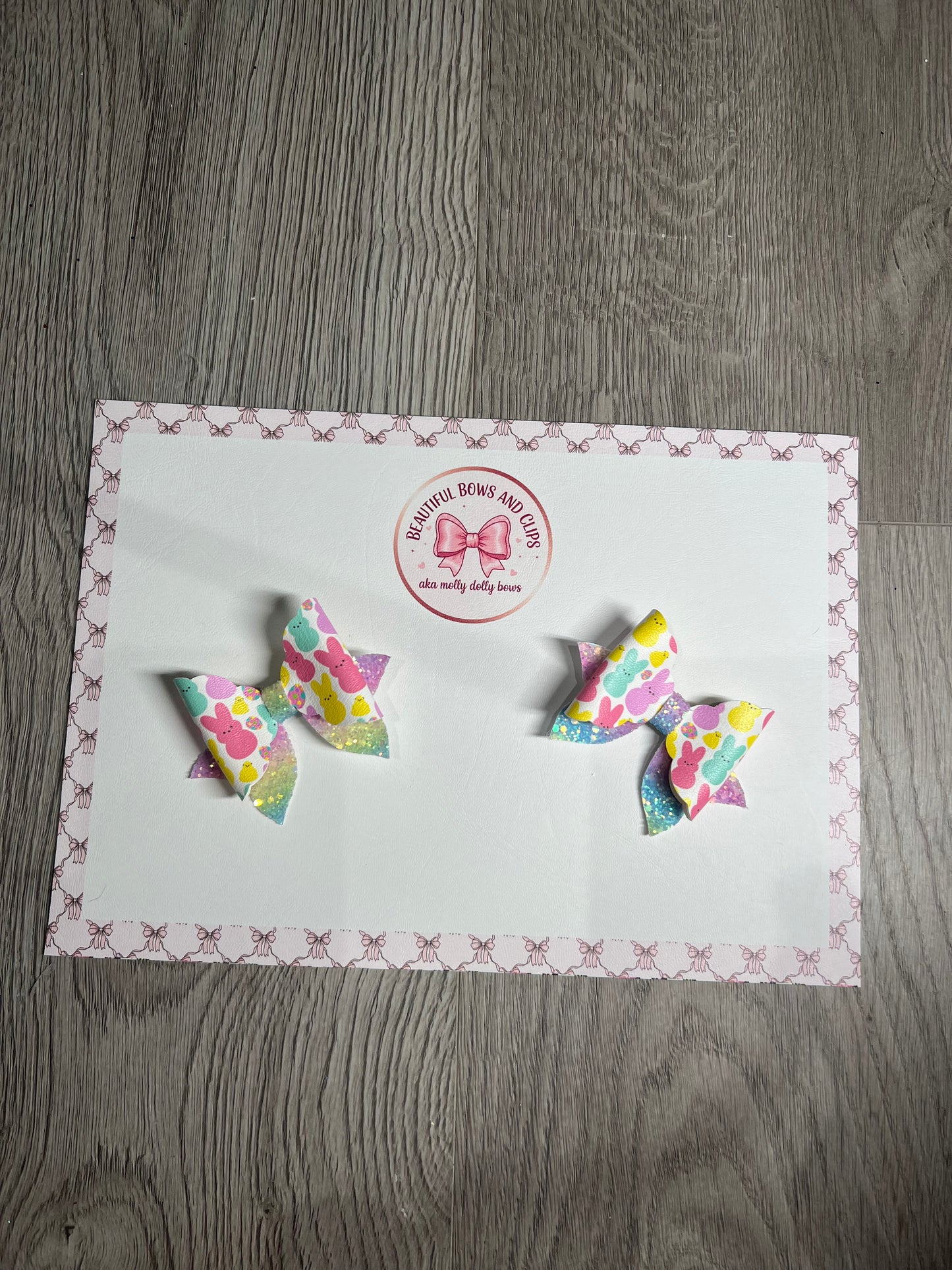 Peeps hair bow set