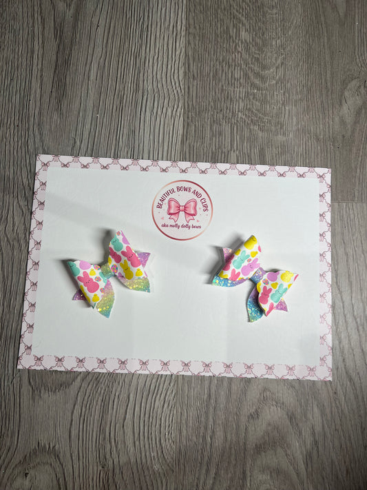 Peeps hair bow set