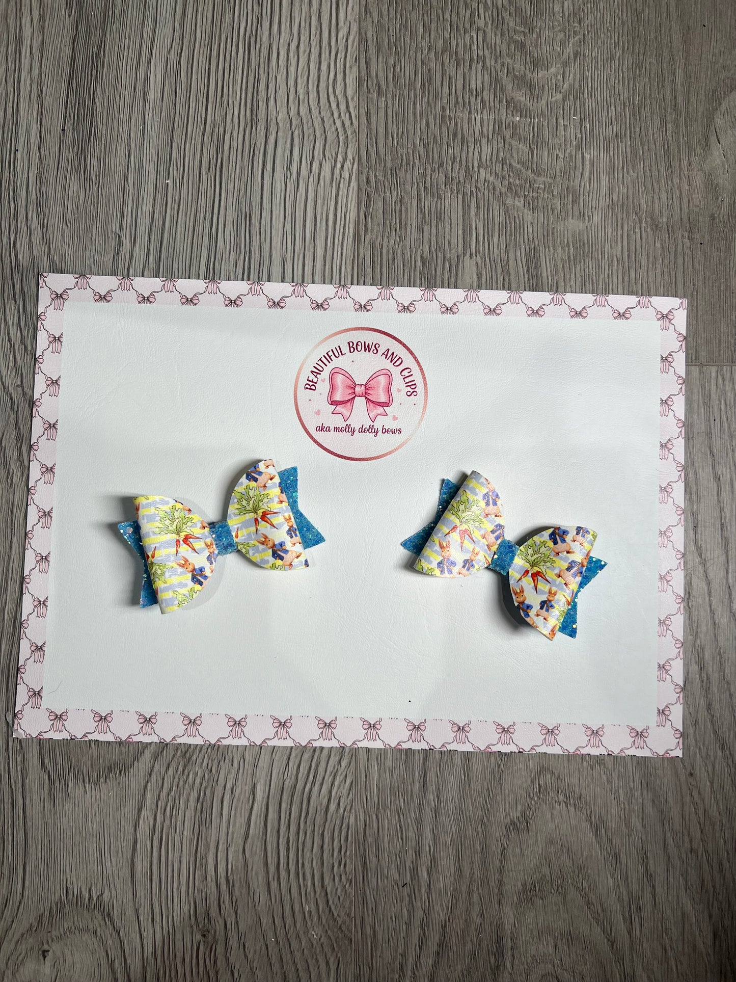 Peter rabbit hair bow set