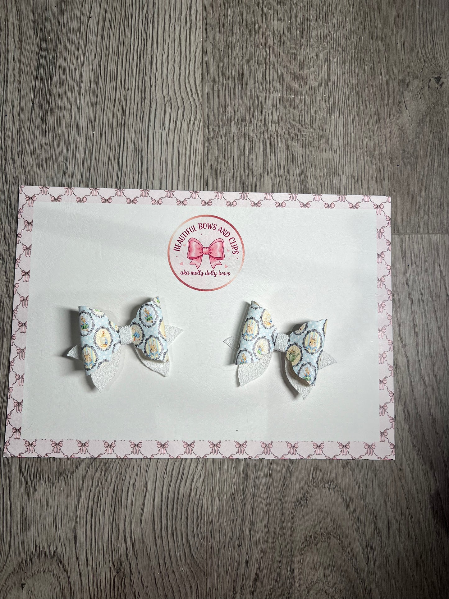 Peter rabbit hair bow set
