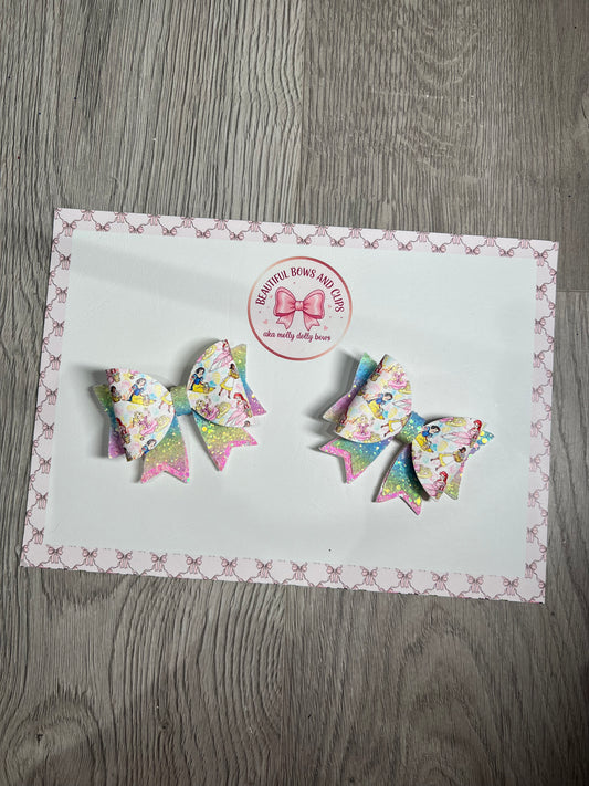 Princess Easter hair bow set
