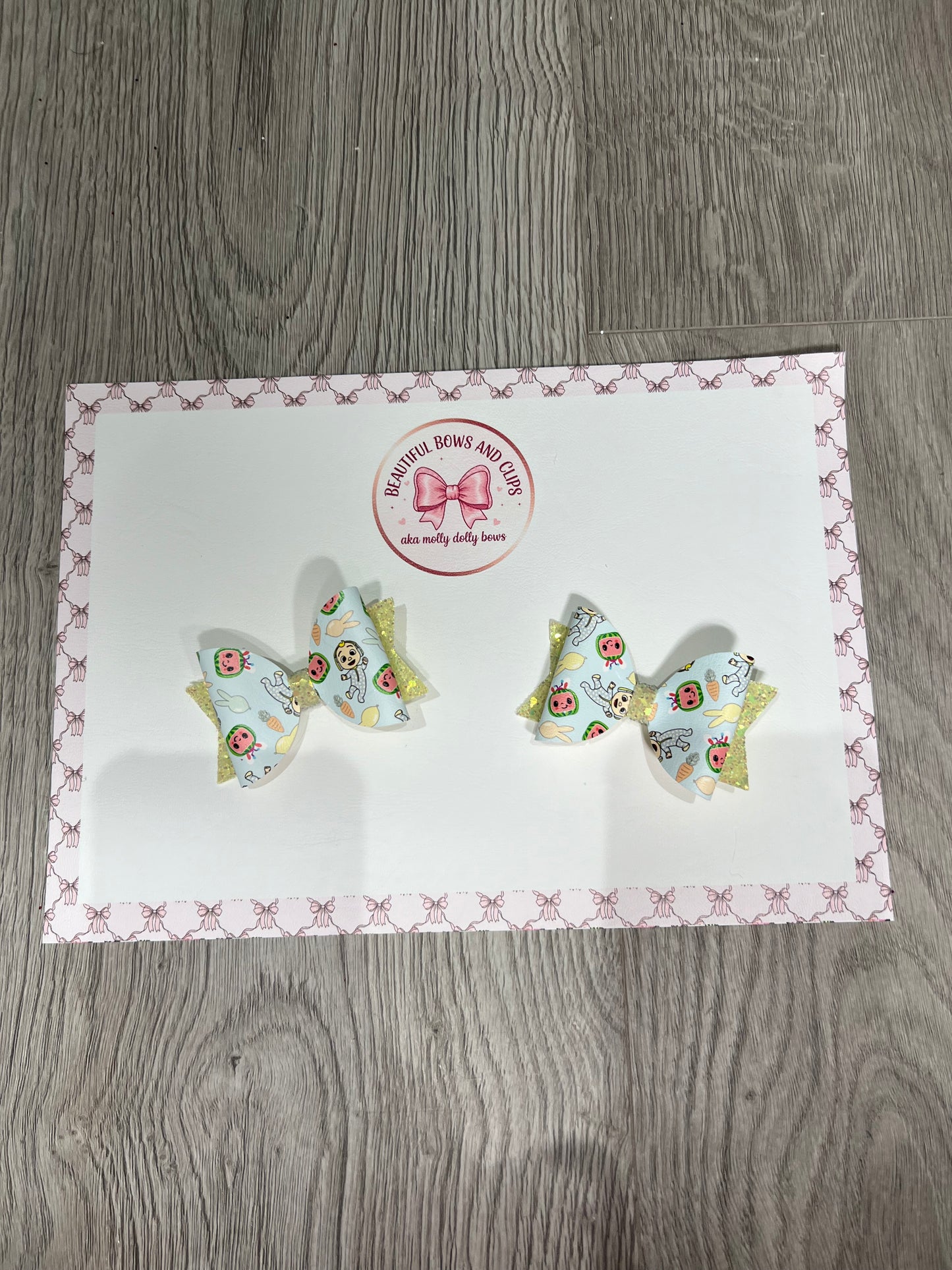 Easter hair bow set