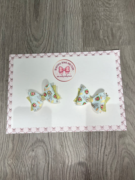 Easter hair bow set