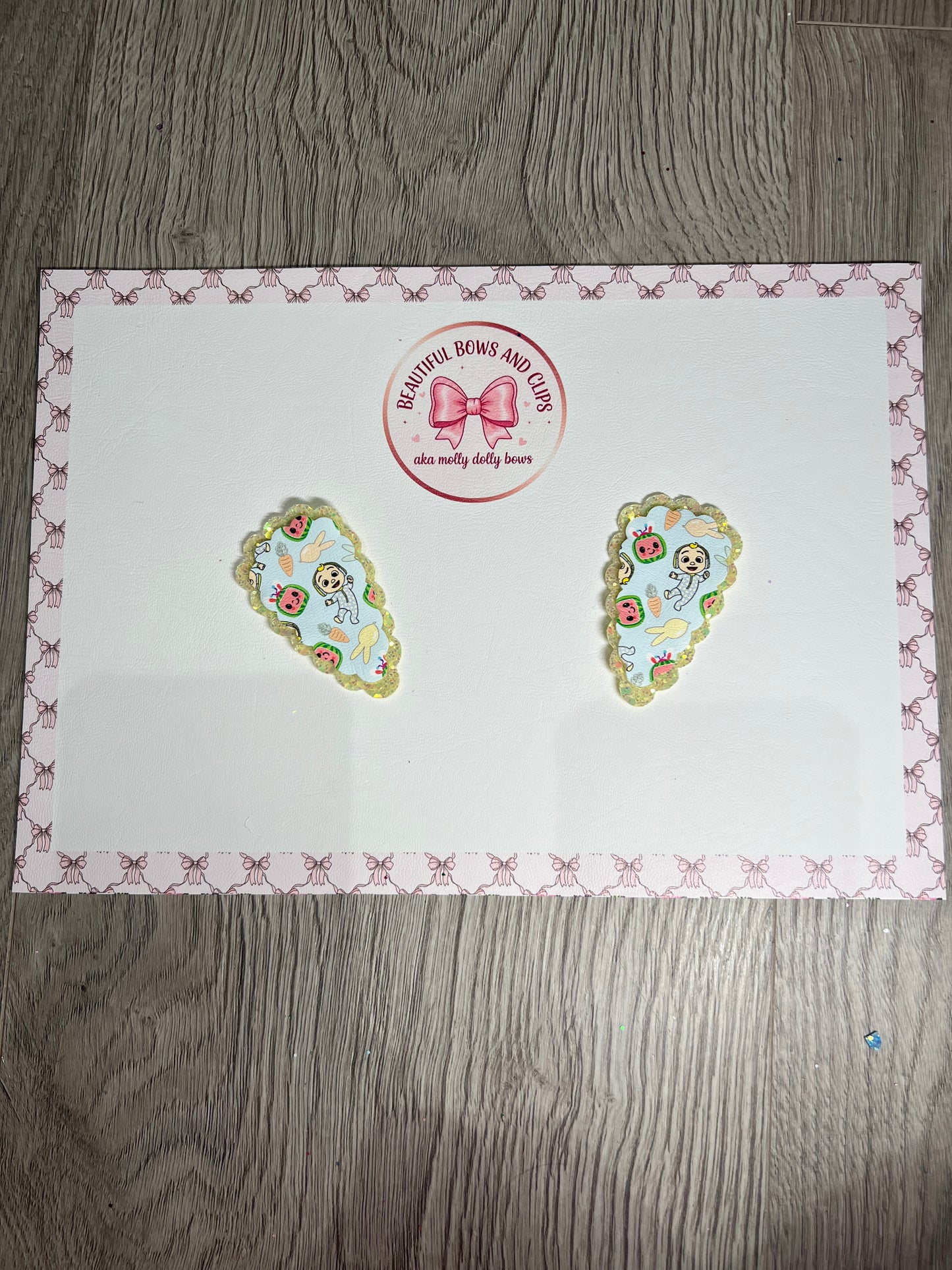 Easter hair clip set