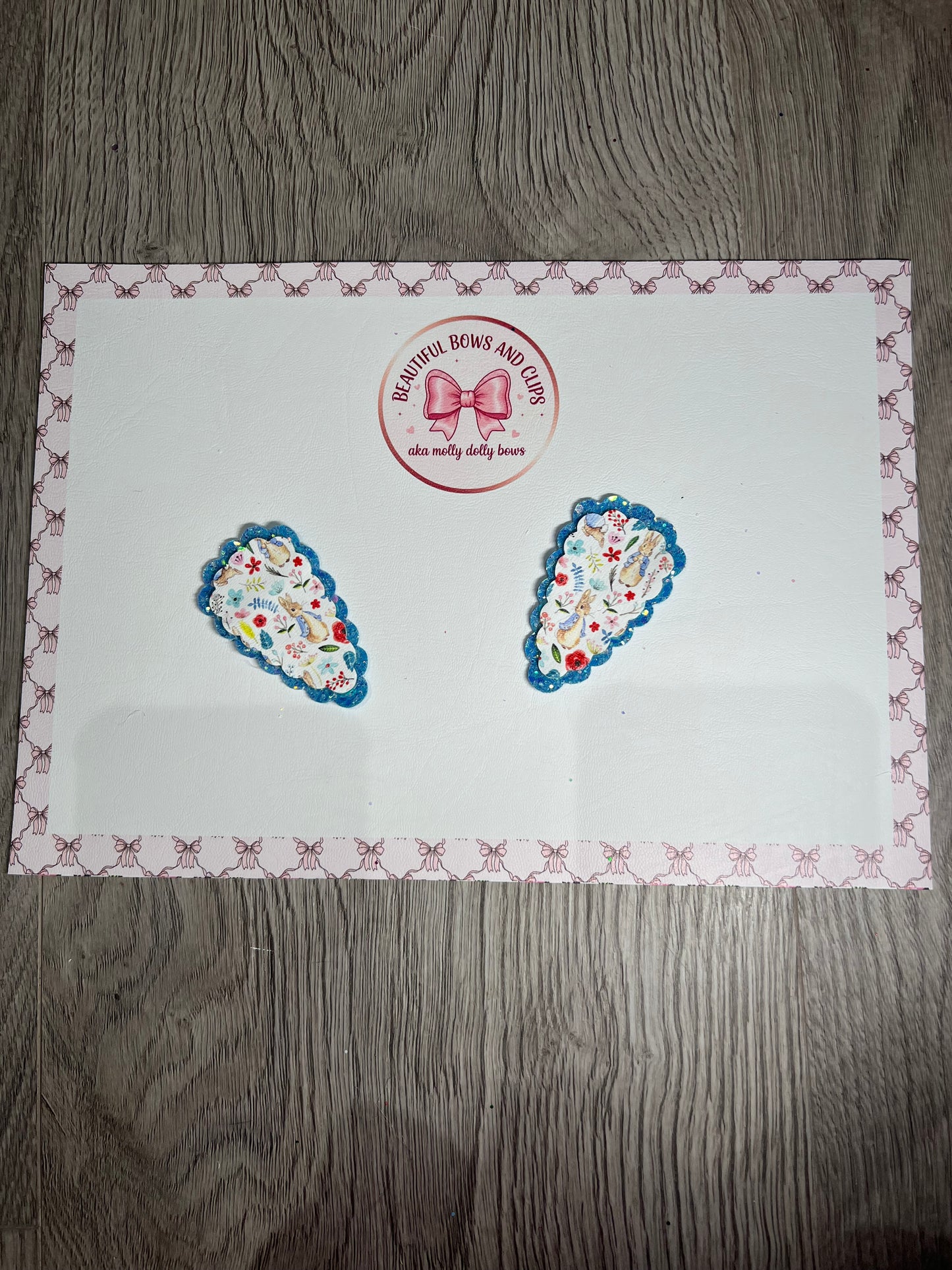 Peter rabbit hair clip set