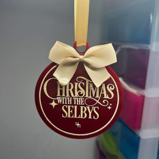 Christmas personalised bauble