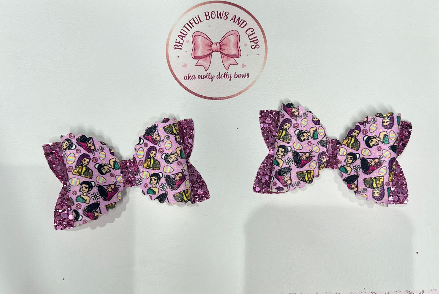 Kpop Easter hair bow set