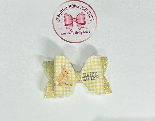 Happy Easter duck hair bow
