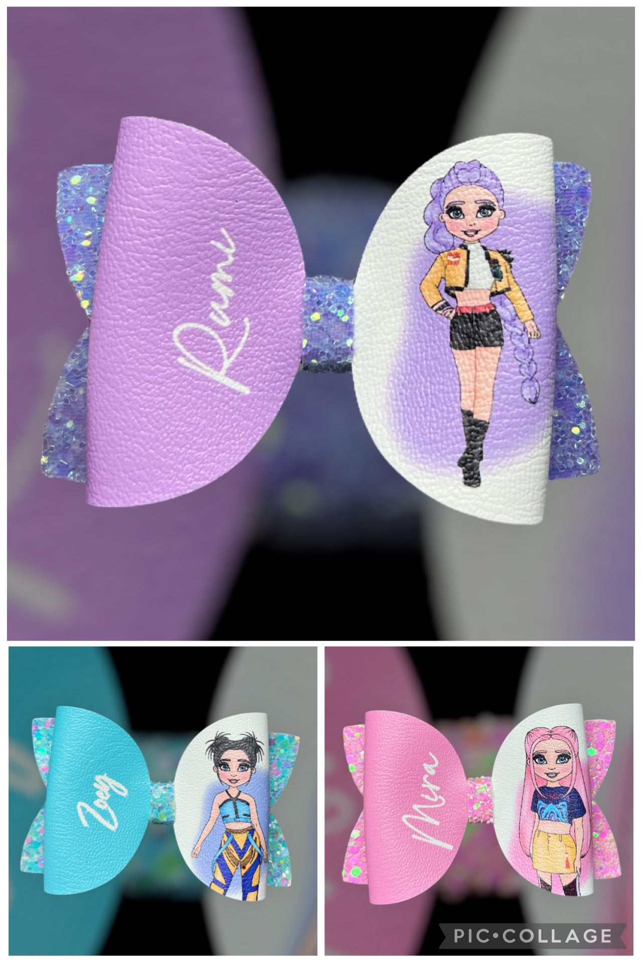 Kpop demons hair bow