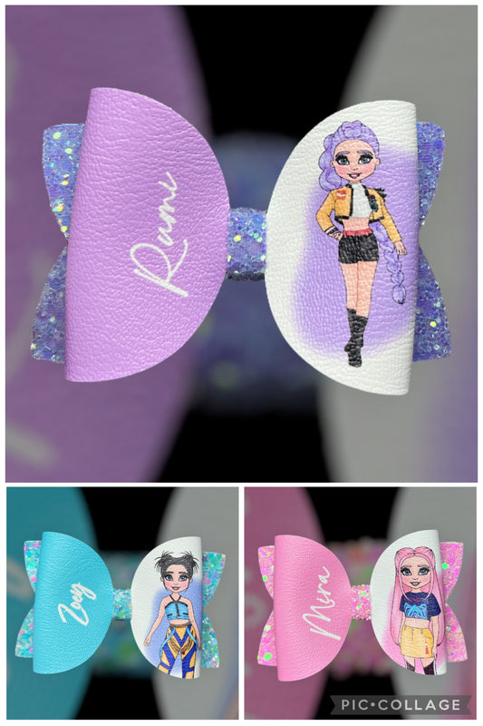 Kpop demons hair bow