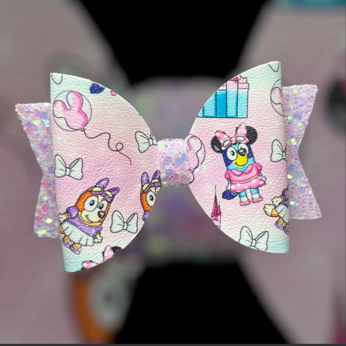 Blue dog bows